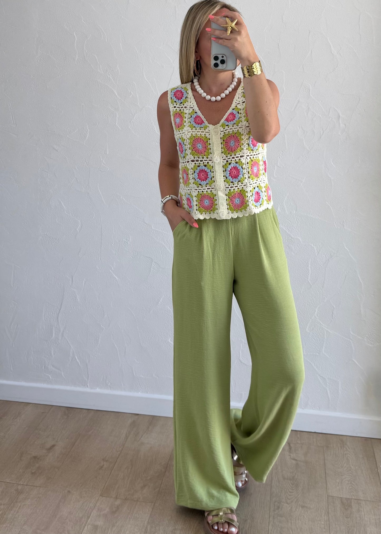 Pantalon Paula Vert