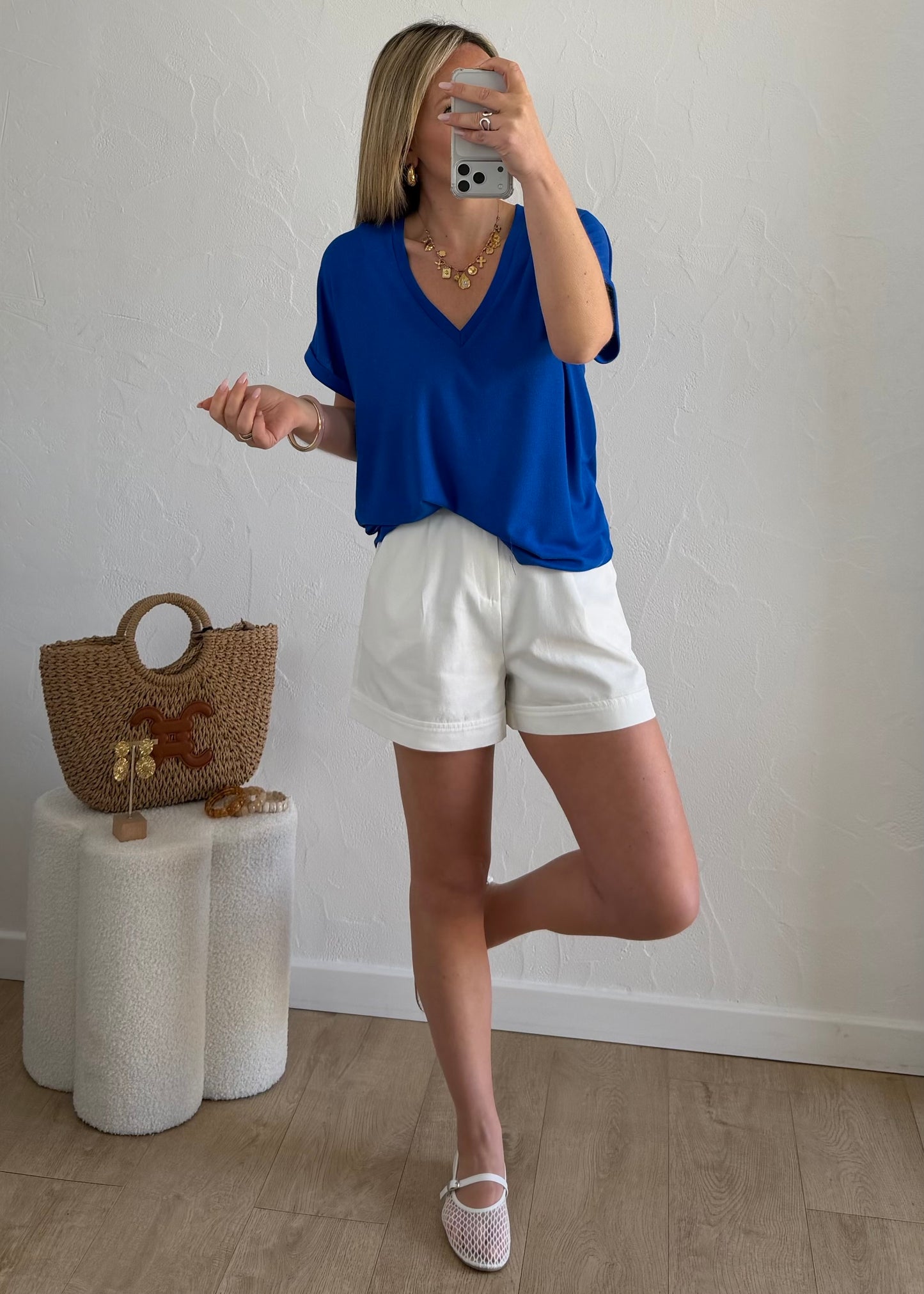 T-shirt Lisa bleu roi 🫐