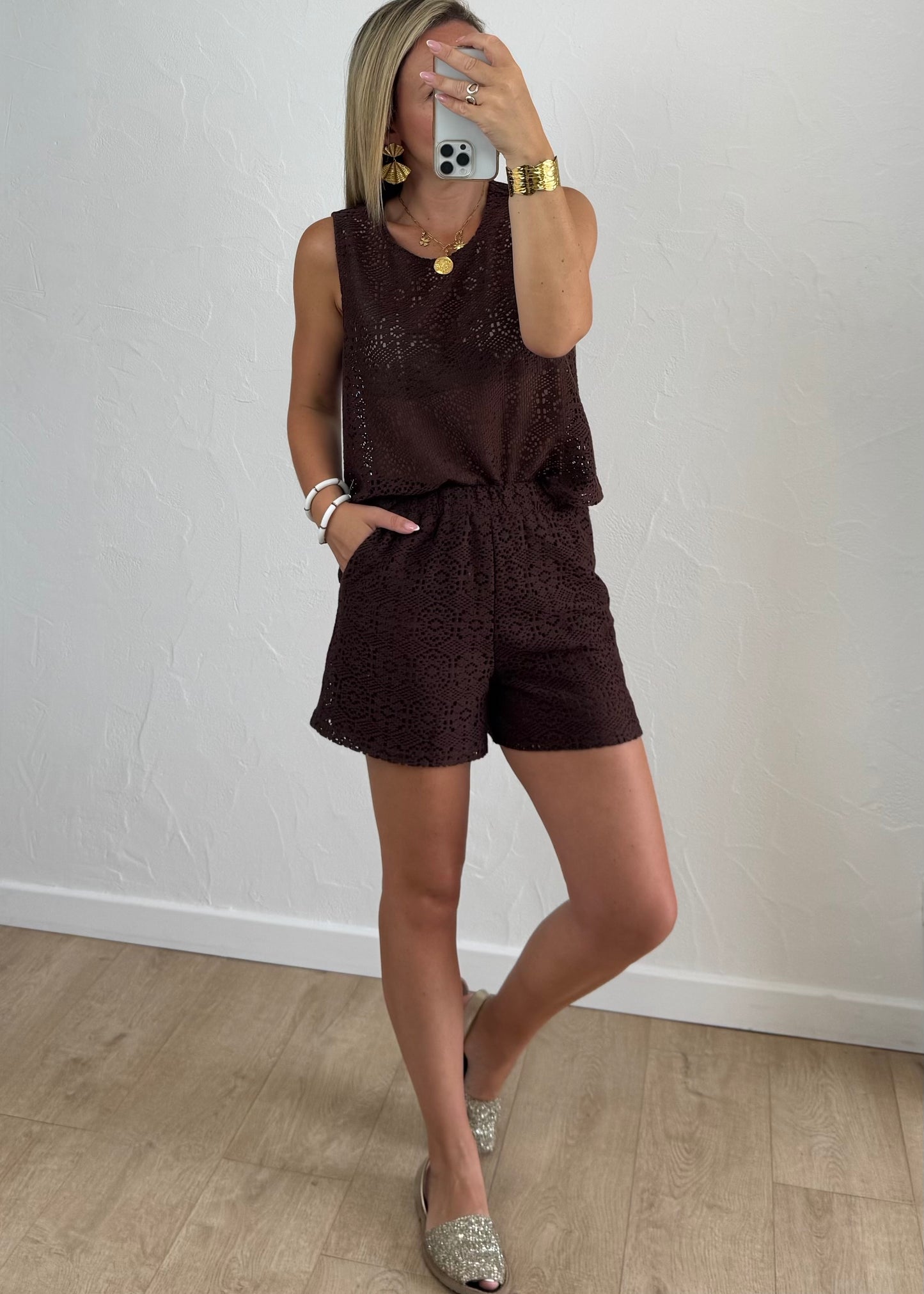 Short Cyane Marron