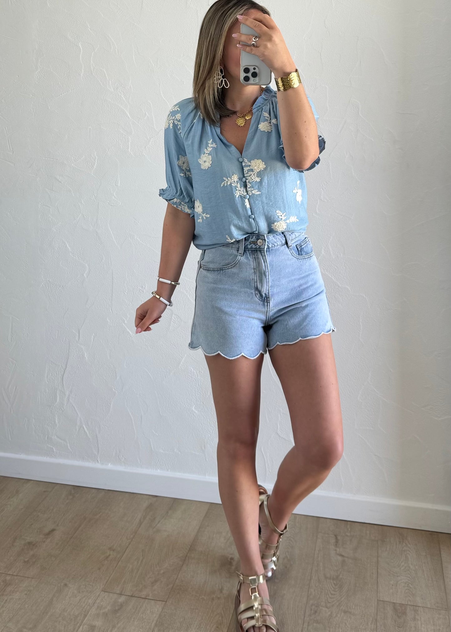 Chemisier Noelia Bleu