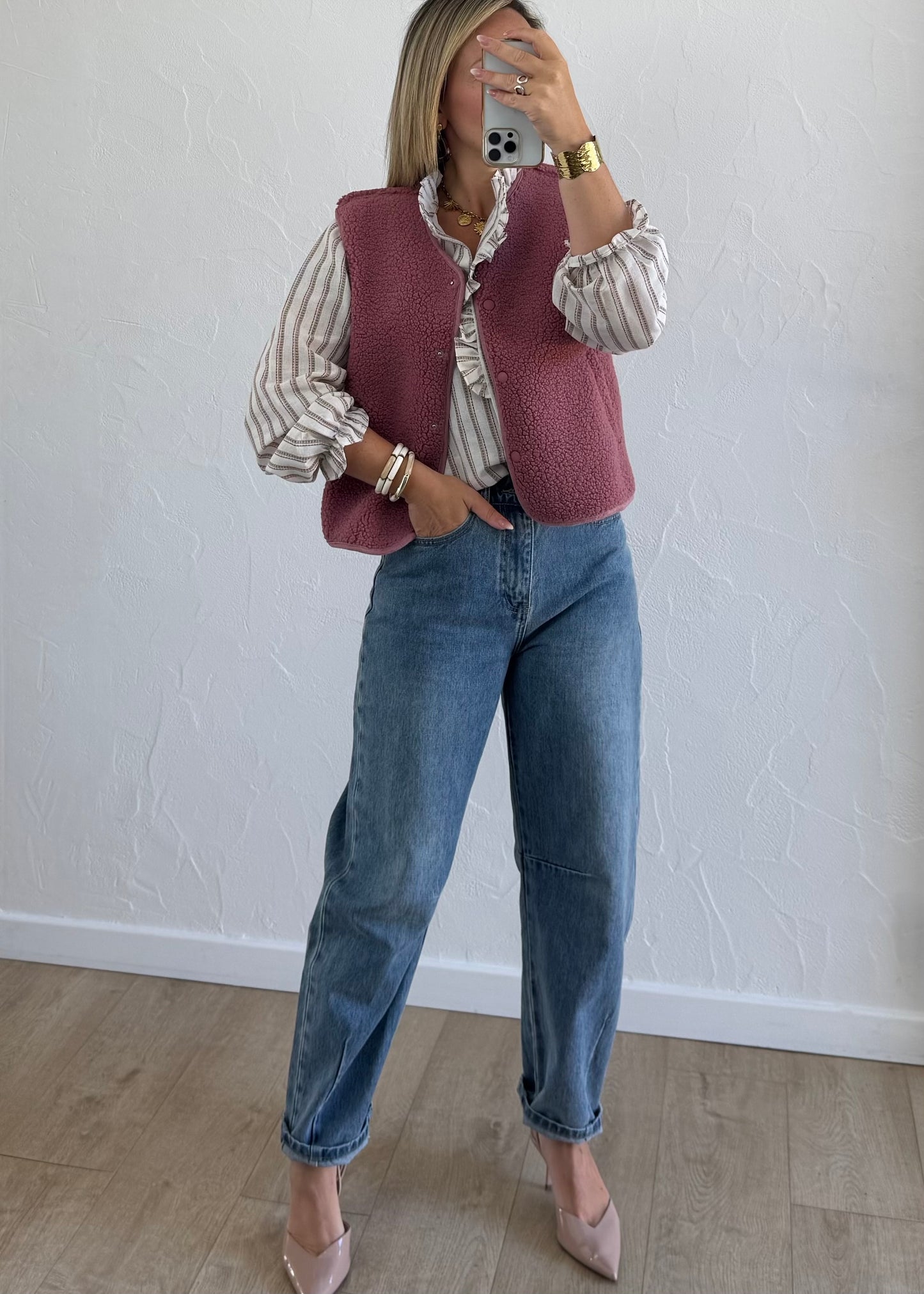 Veste LOUISE Framboise
