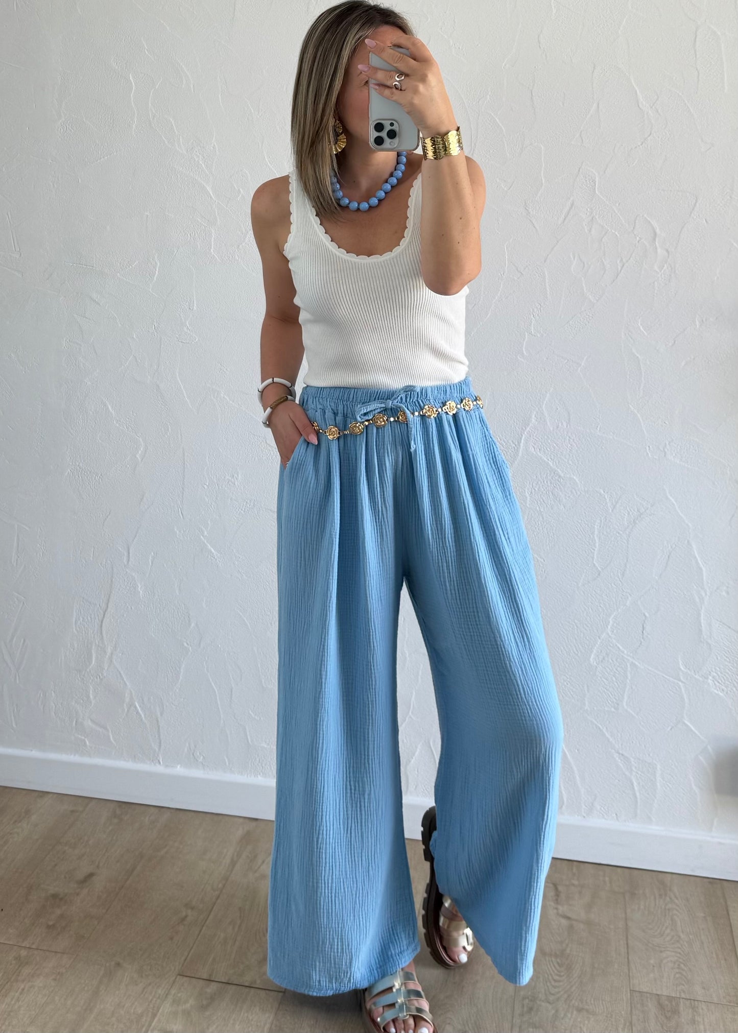 Pantalon Margot Bleu
