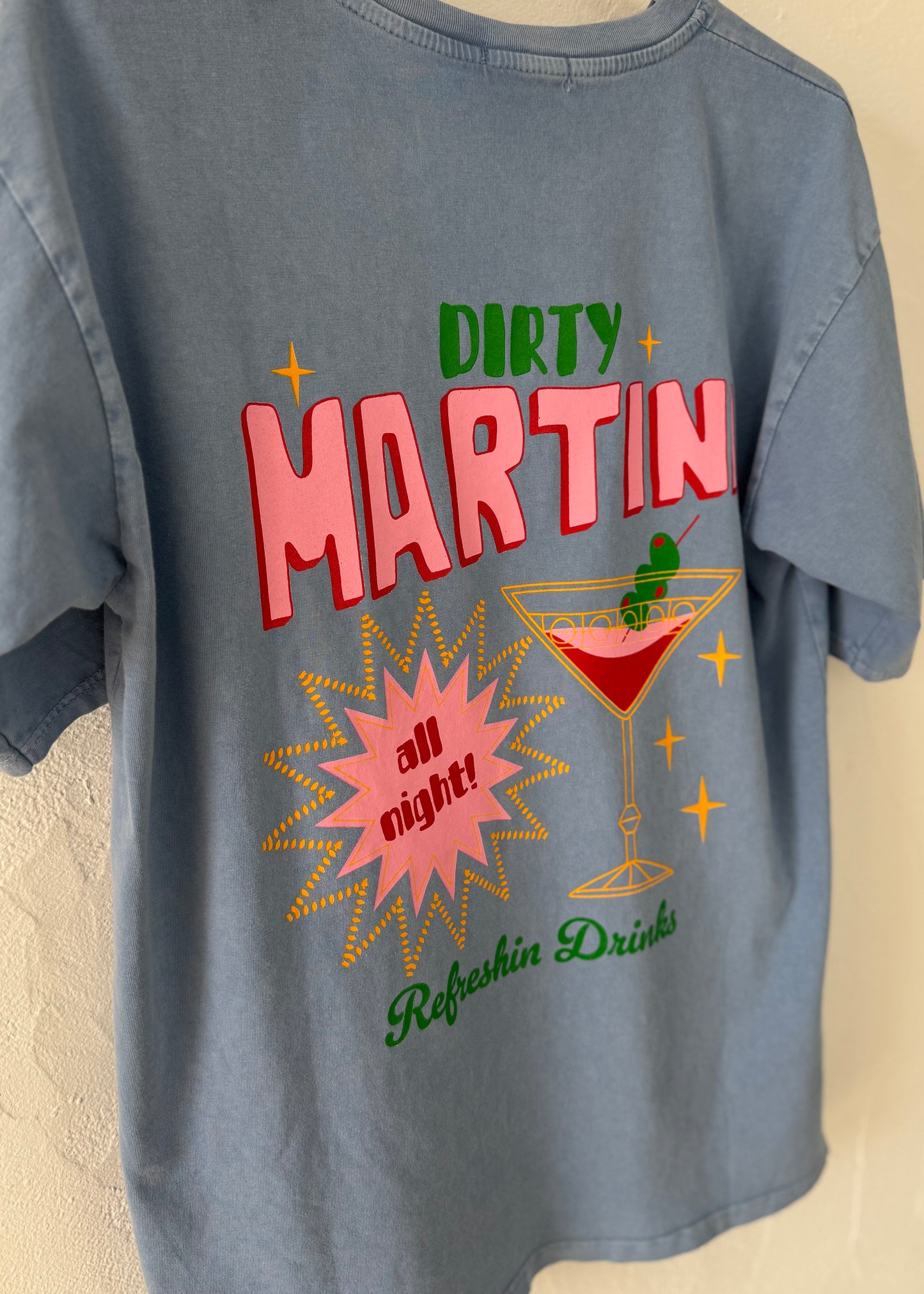 T-shirt Martini Bleu