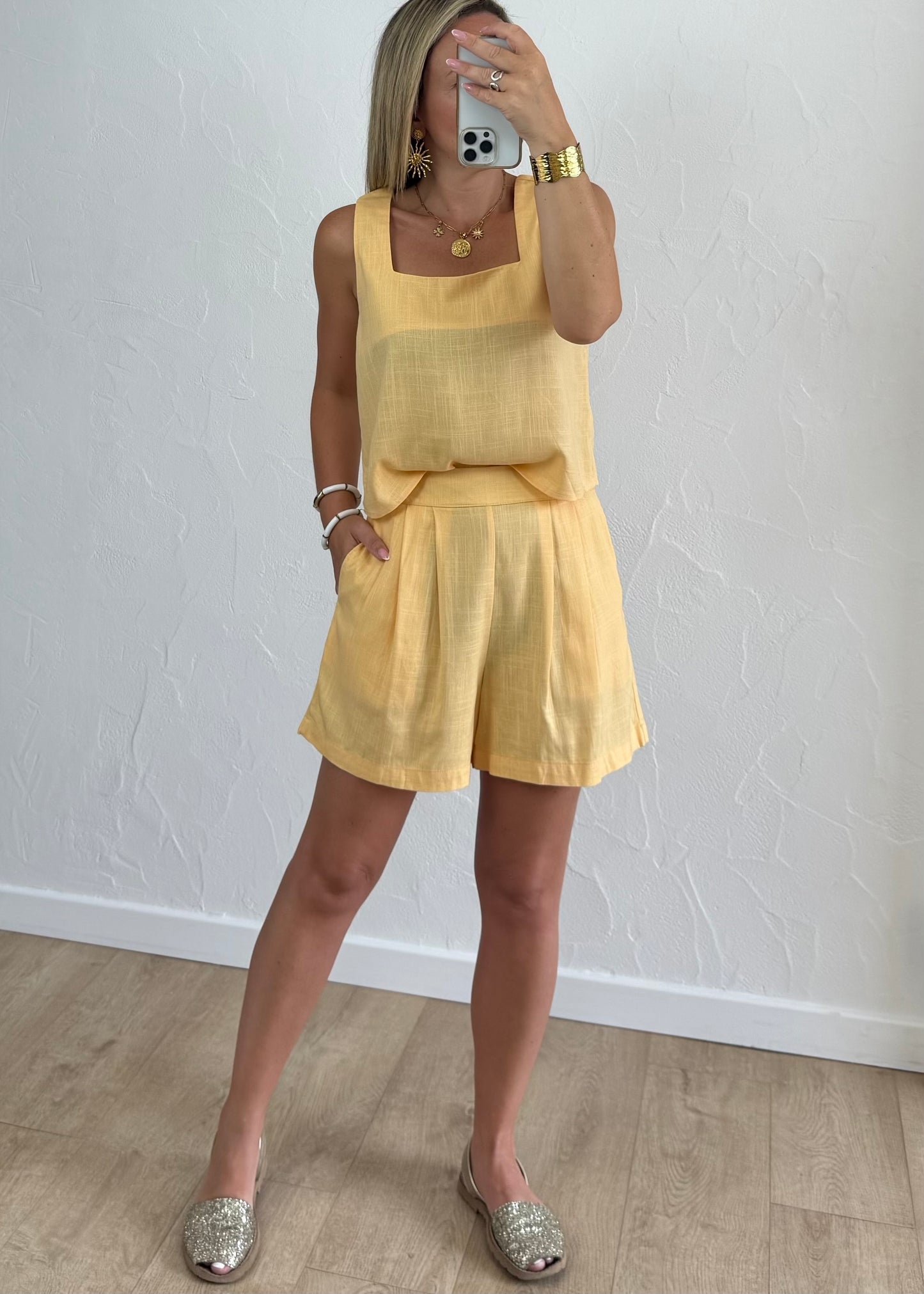 Short Céline Jaune - Orangé