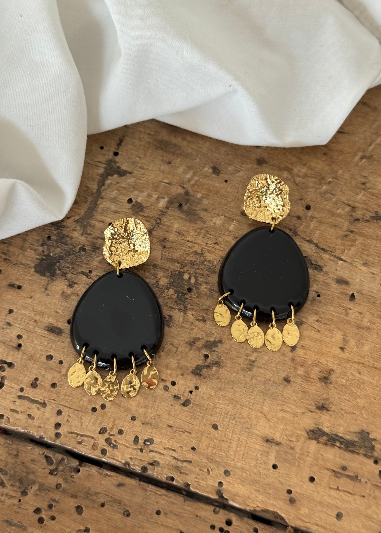 Boucles OCRE Noir