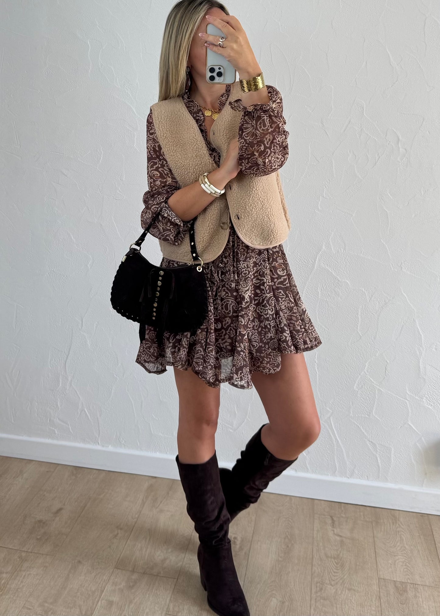 Robe LOANA Marron