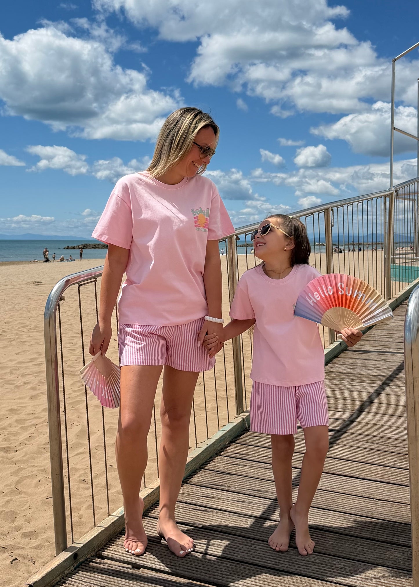 T-SHIRT Soleil ☀️ Rose Adulte