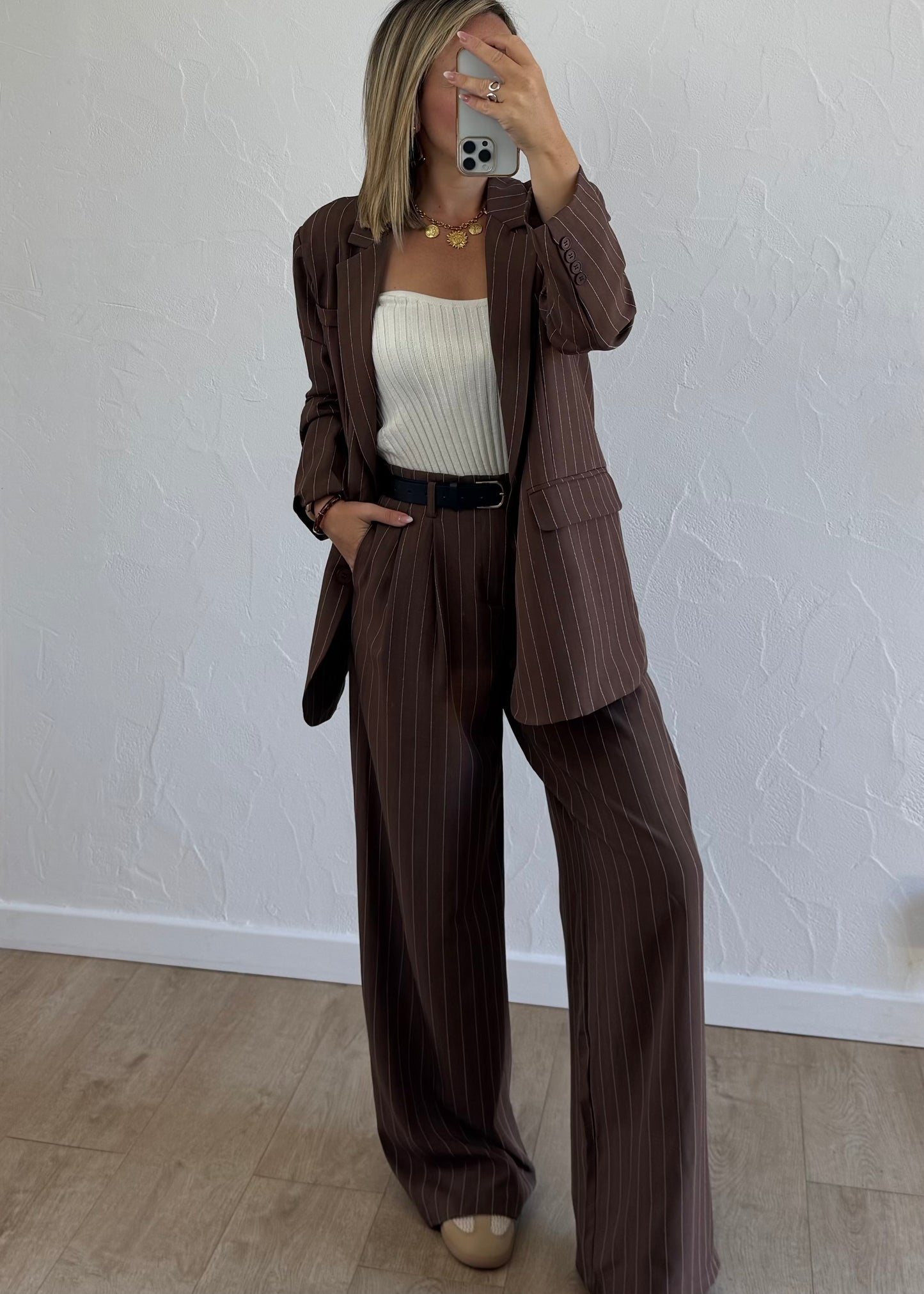 Blazer JEANNE Marron