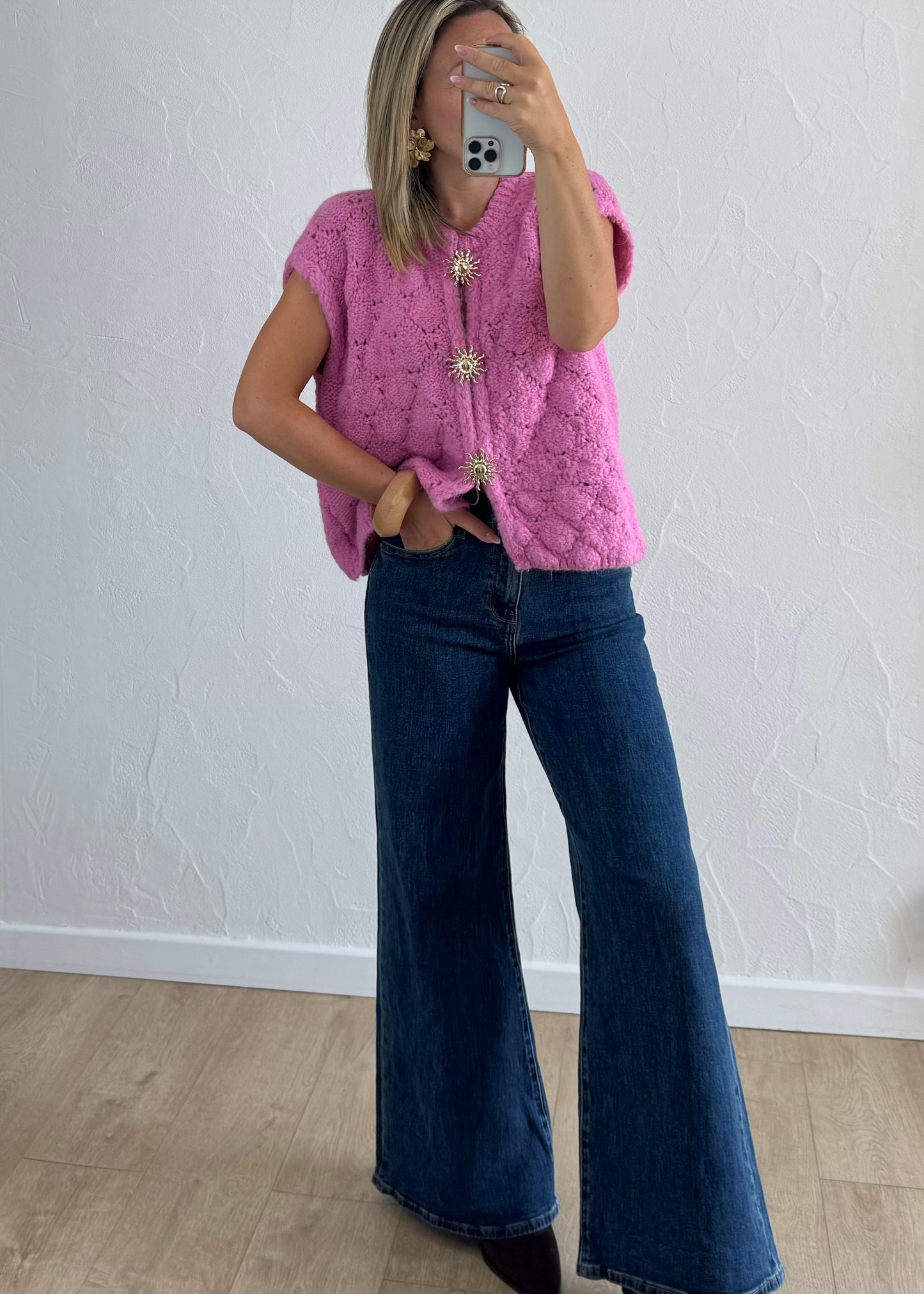 Gilet EMILIE Rose