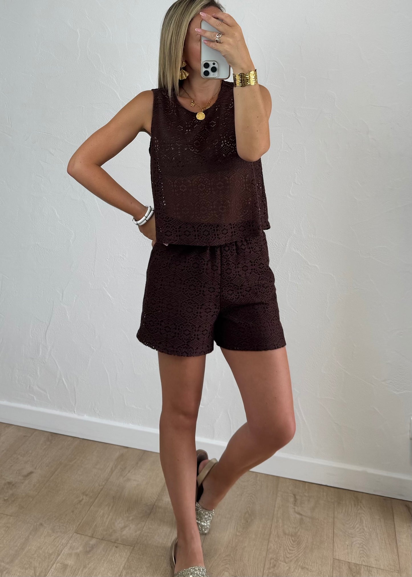 Short Cyane Marron