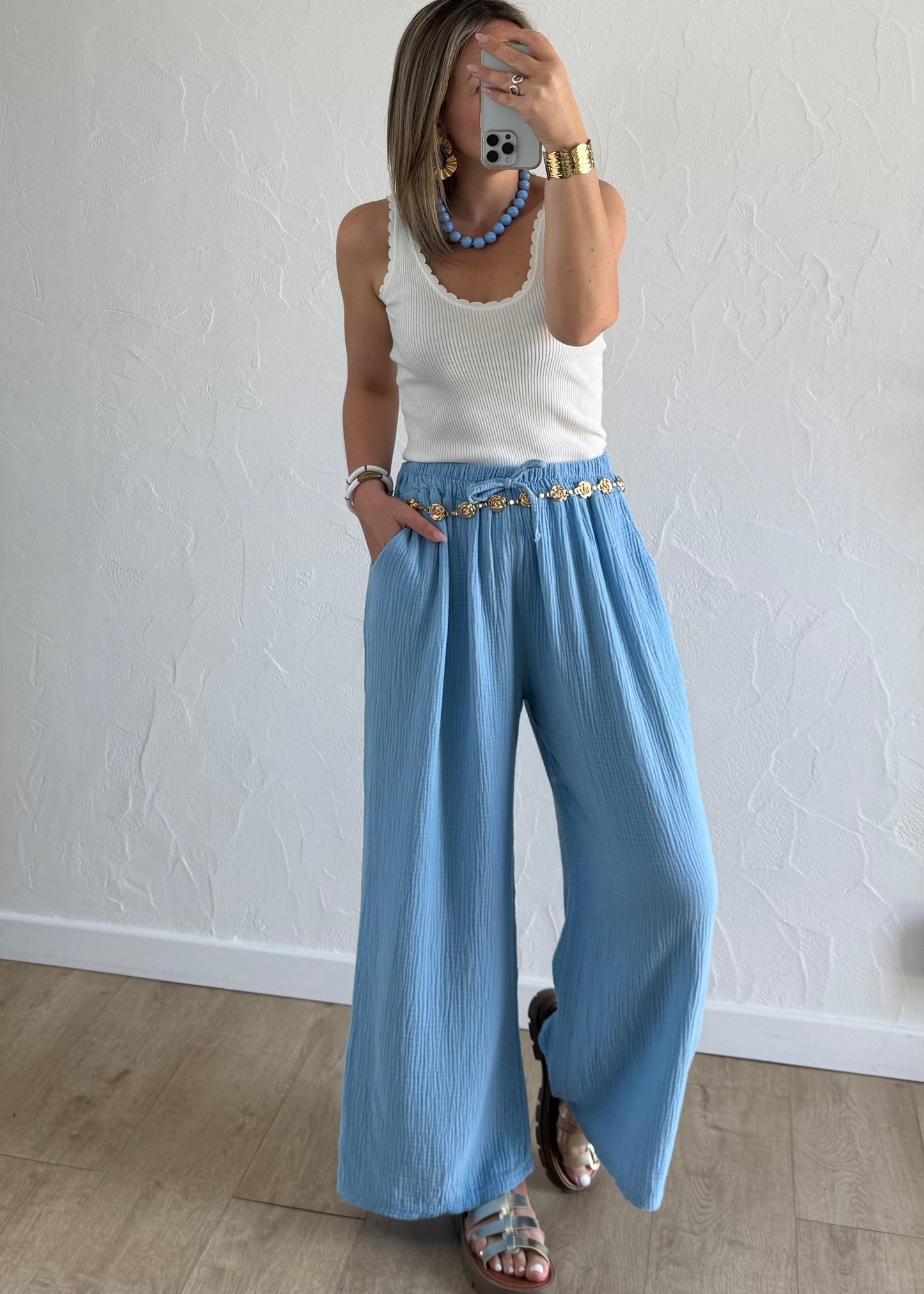 Pantalon Margot Bleu