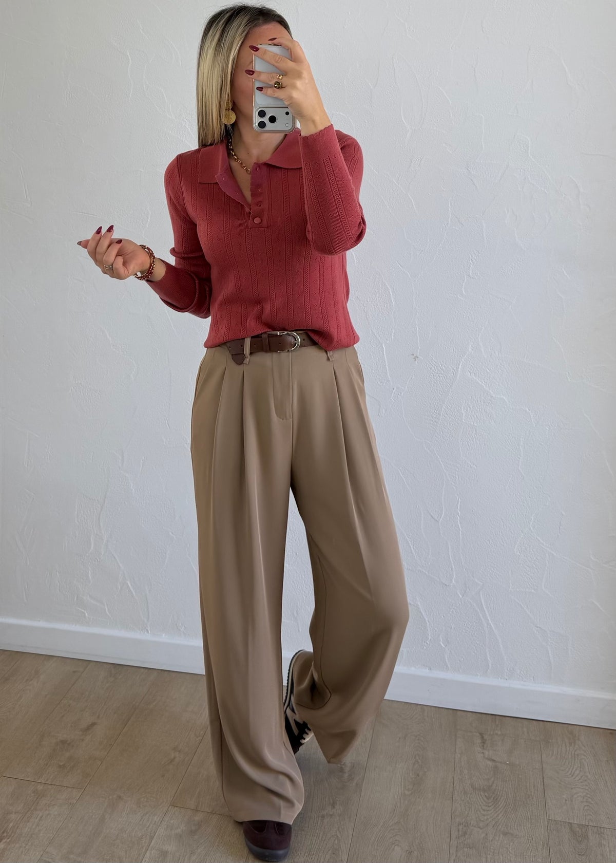 Pantalon Jade camel clair