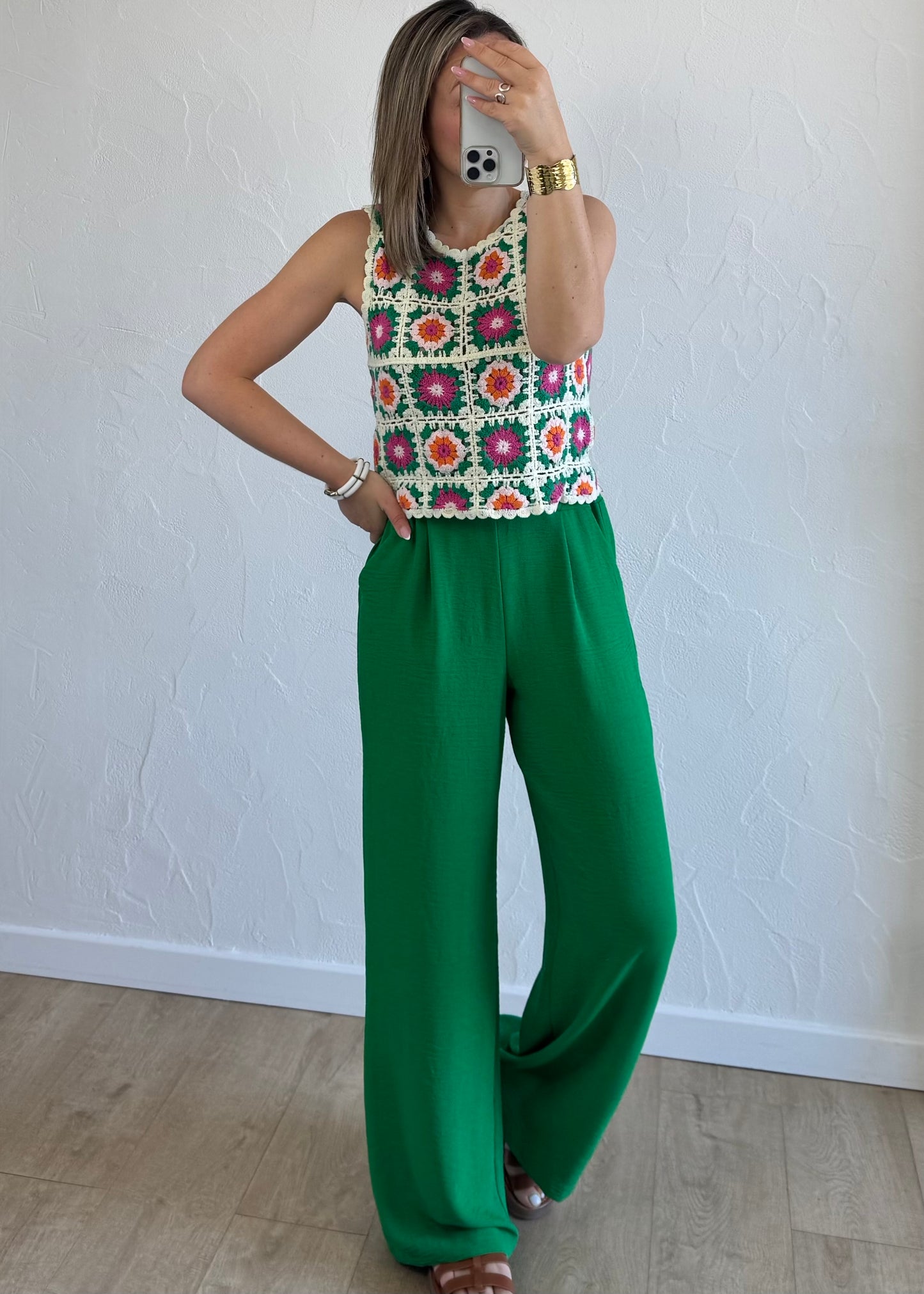 Pantalon Paula Vert