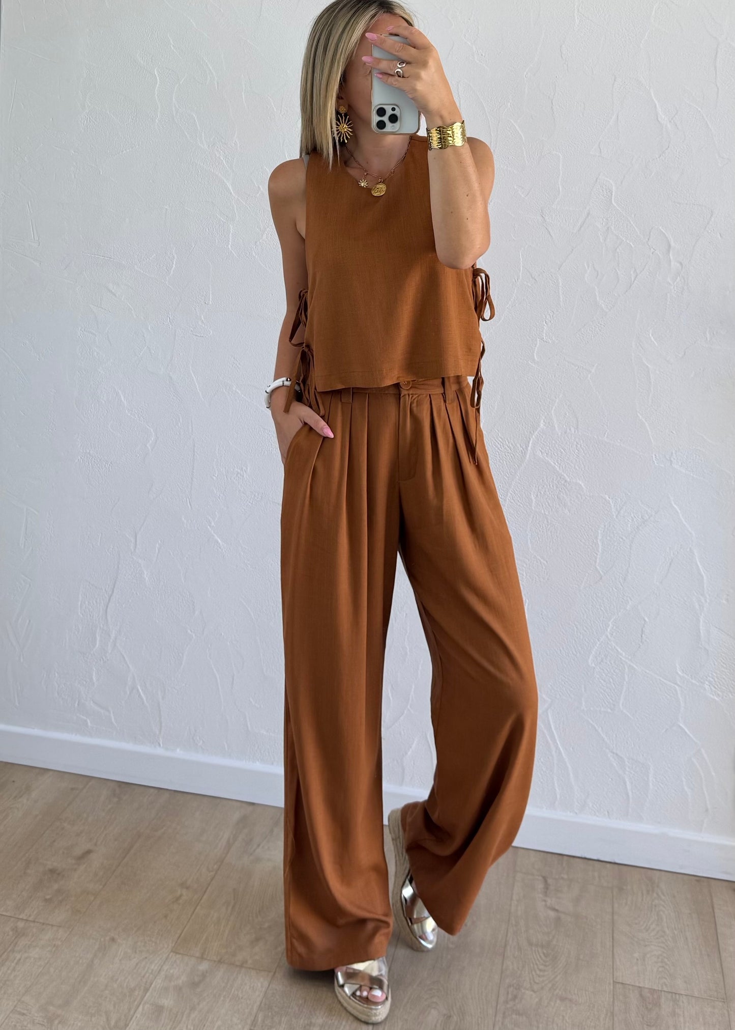 Haut Céline Marron