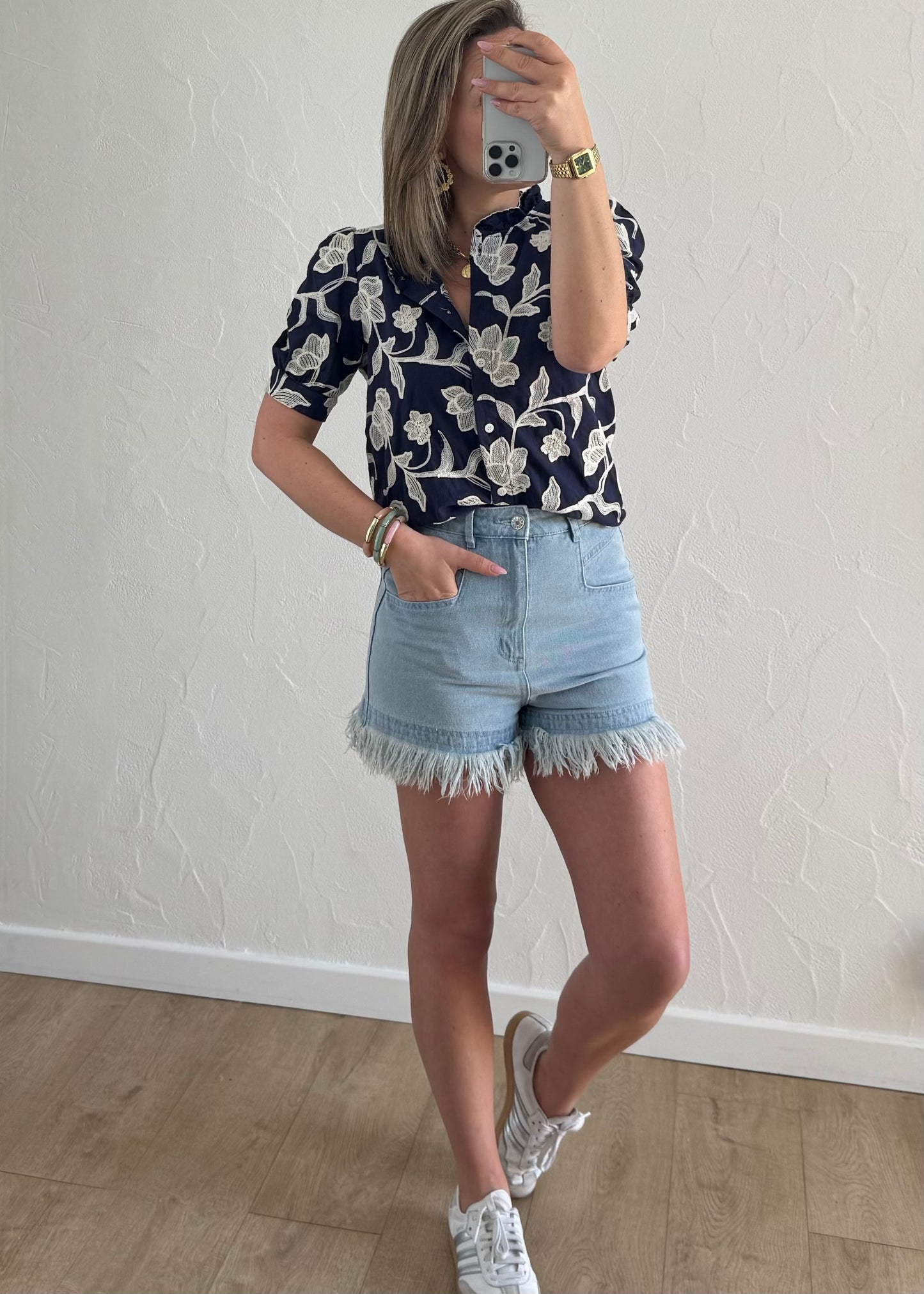 Chemisier Julia Bleu Marine