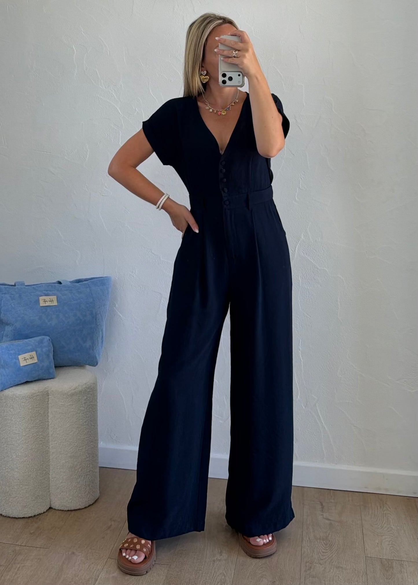 Combi-Pantalon YSALINE Bleu Marine