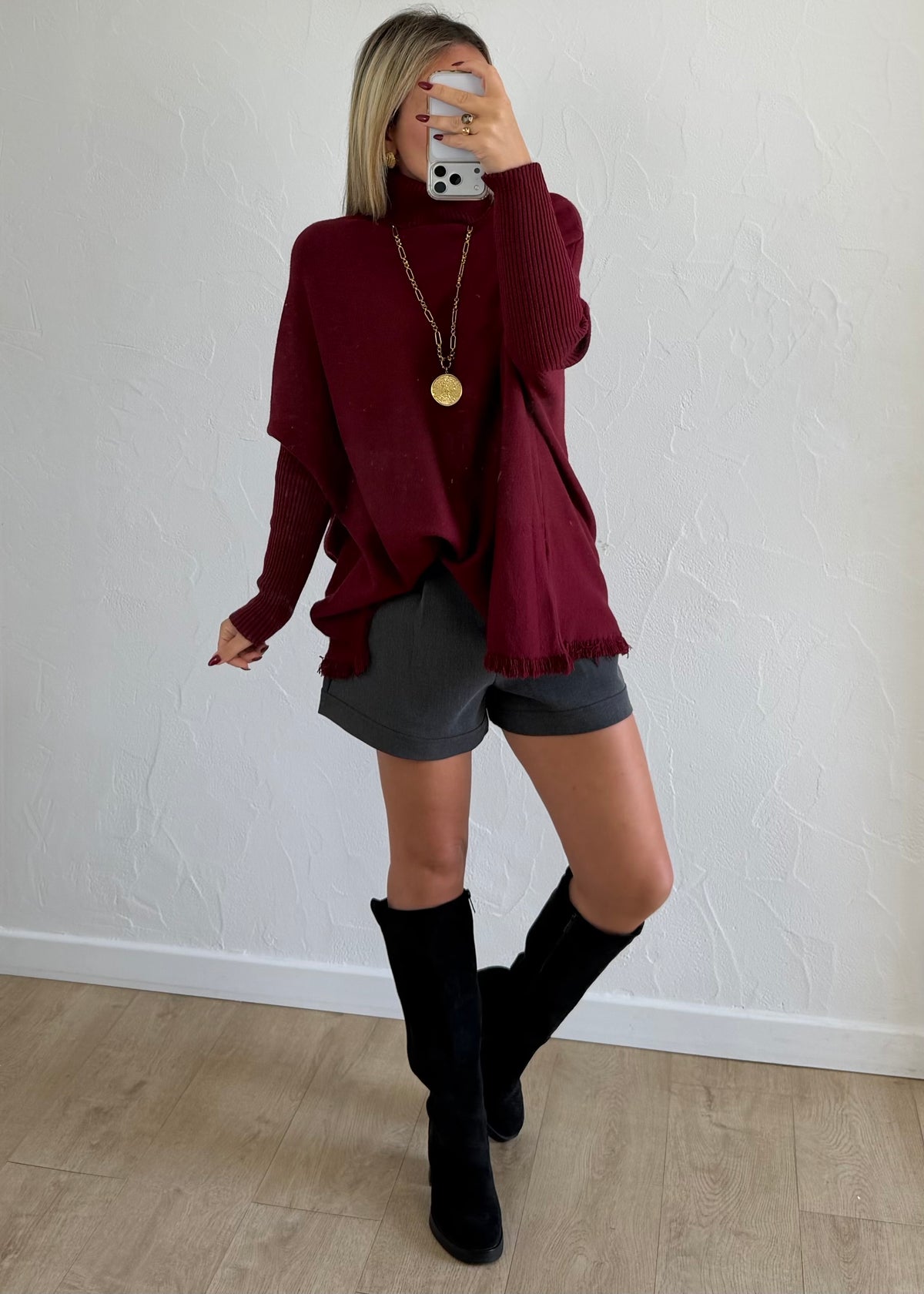Pull Christie bordeaux