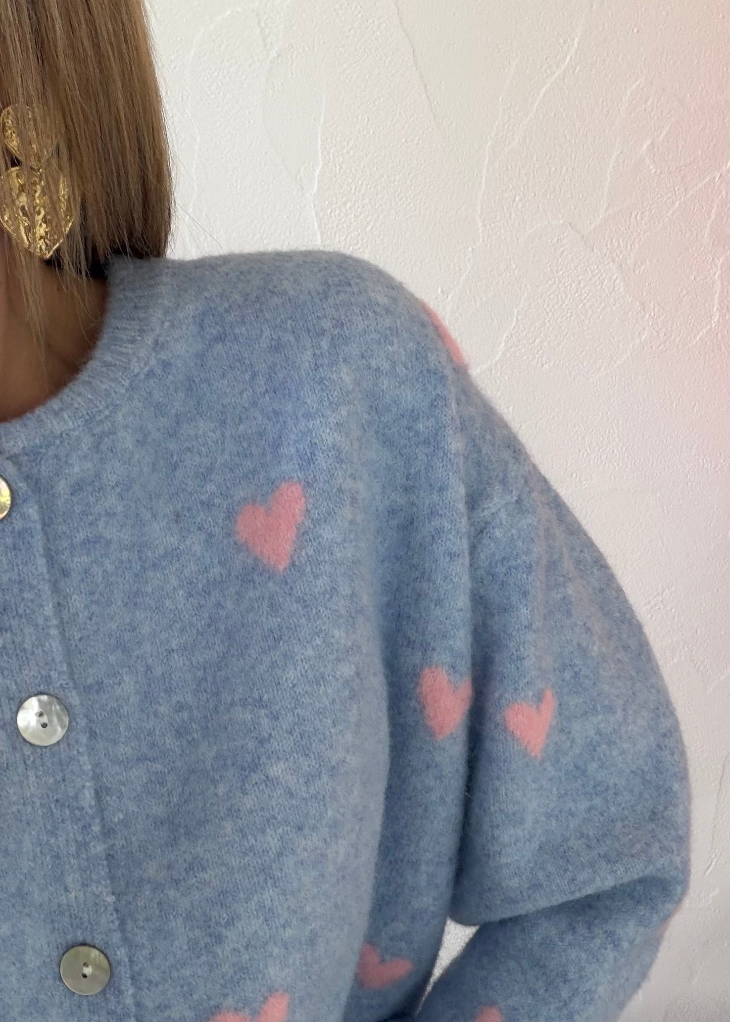 Gilet « COEUR » ♡ Bleu