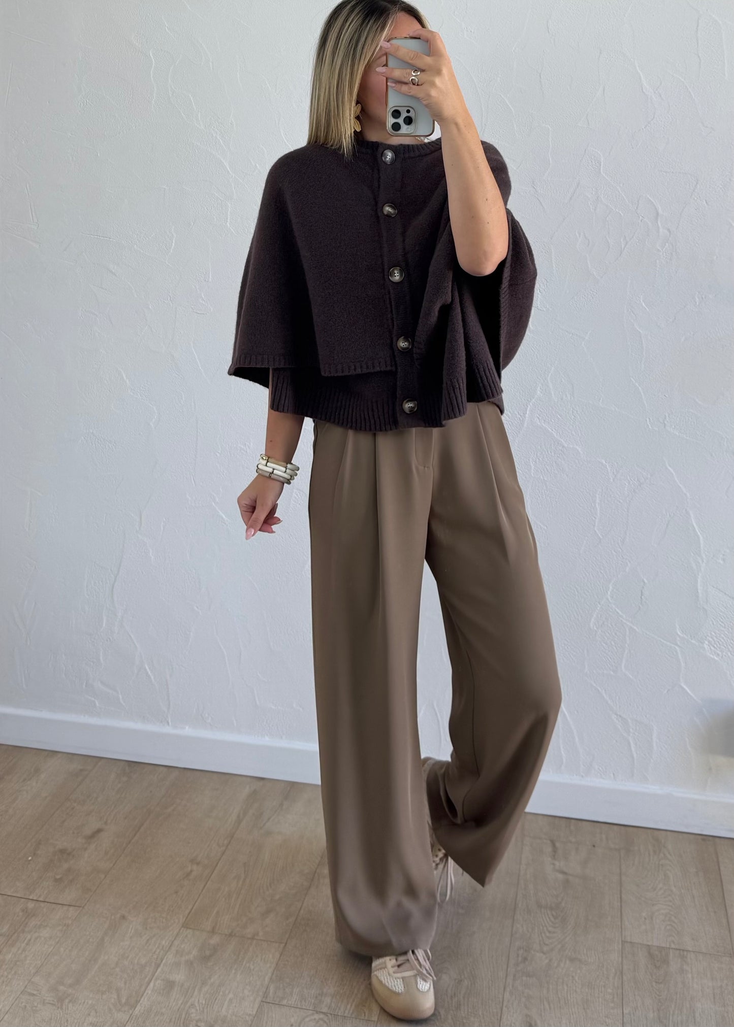 Poncho GARDÉNIA Marron