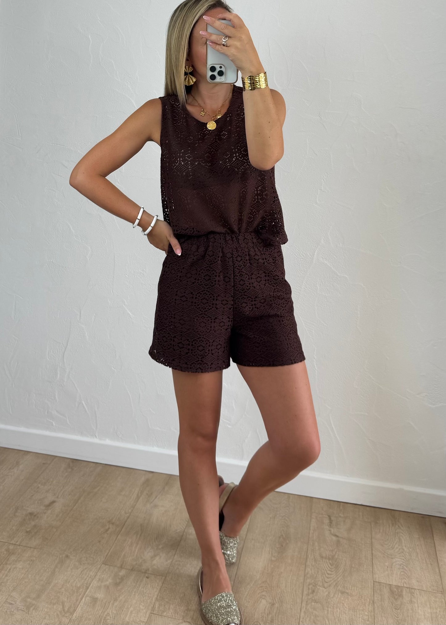 Short Cyane Marron