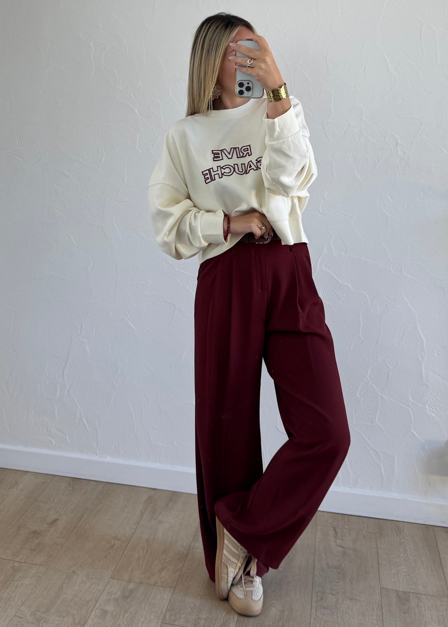 Pull « RIVE GAUCHE » Ecru