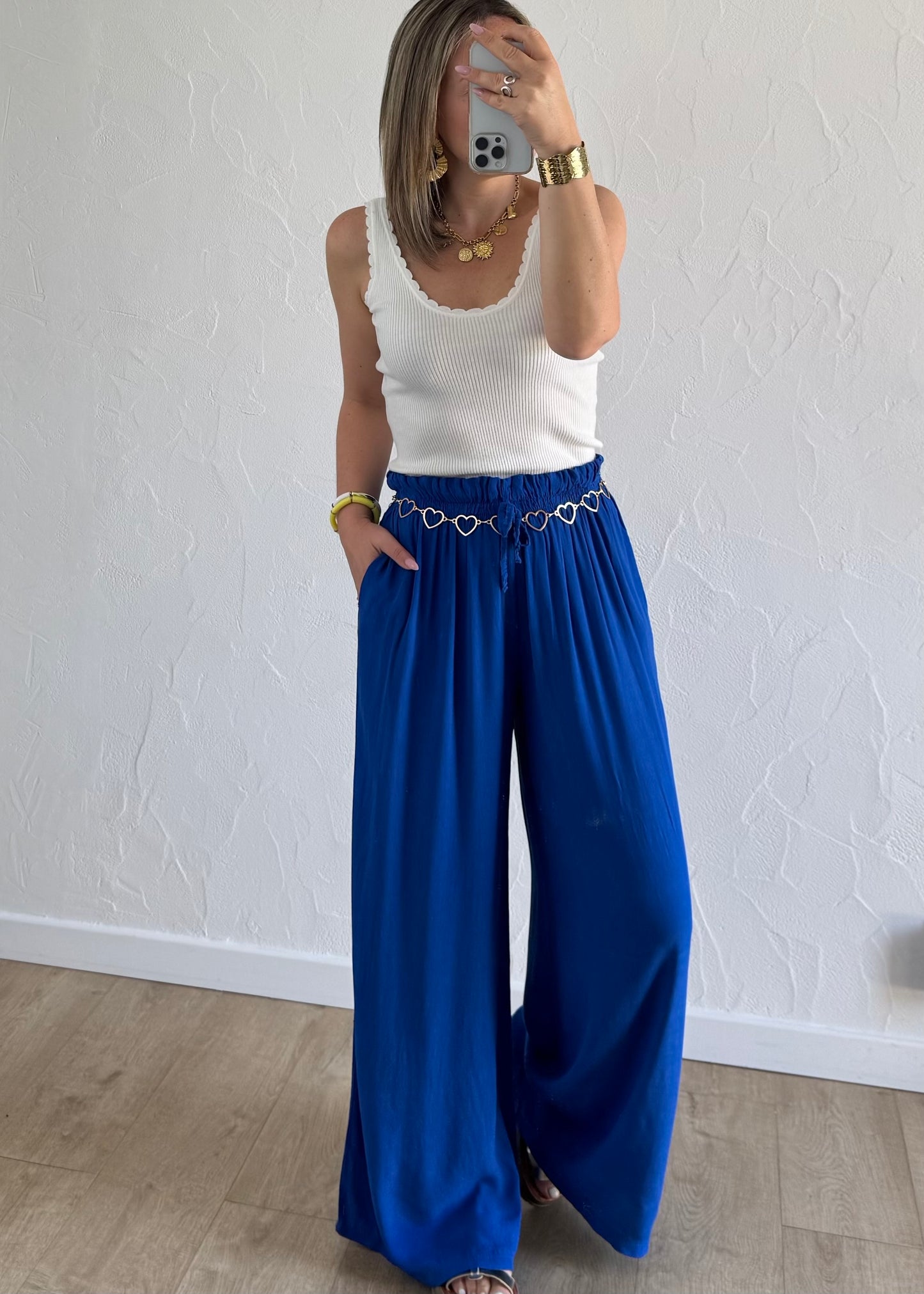Pantalon Melissa Bleu