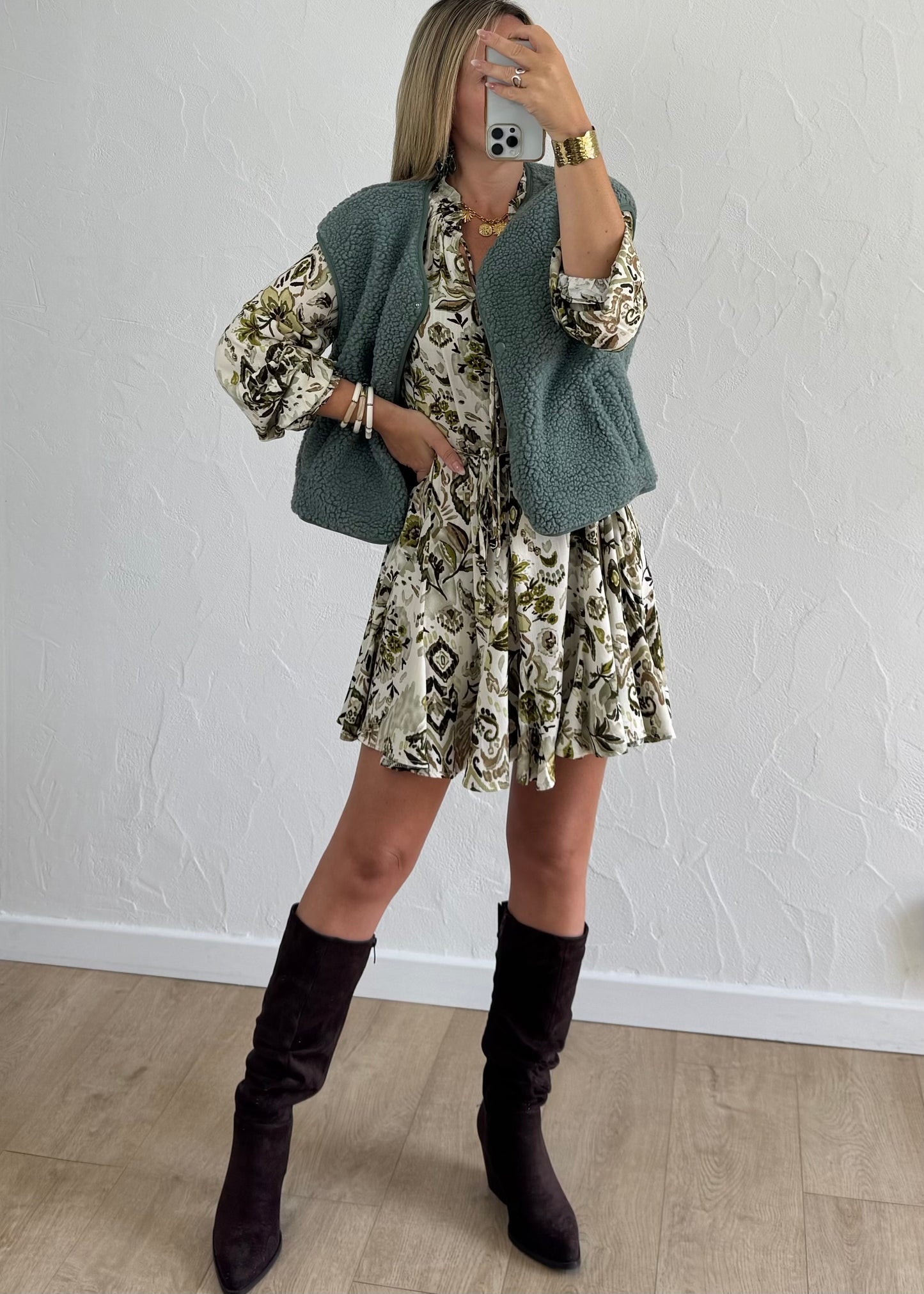 Robe LOANA Vert