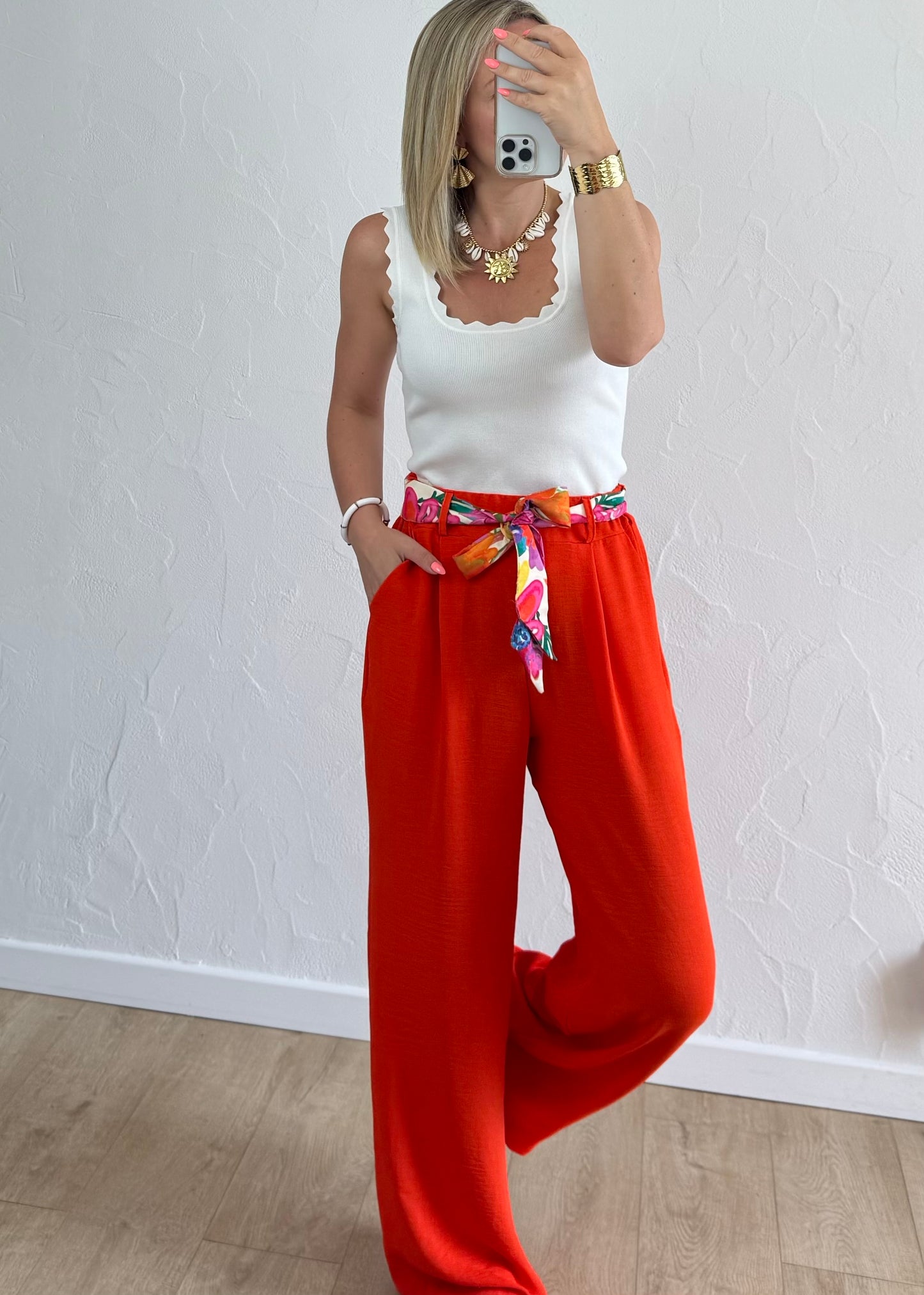 Pantalon Paula Orange