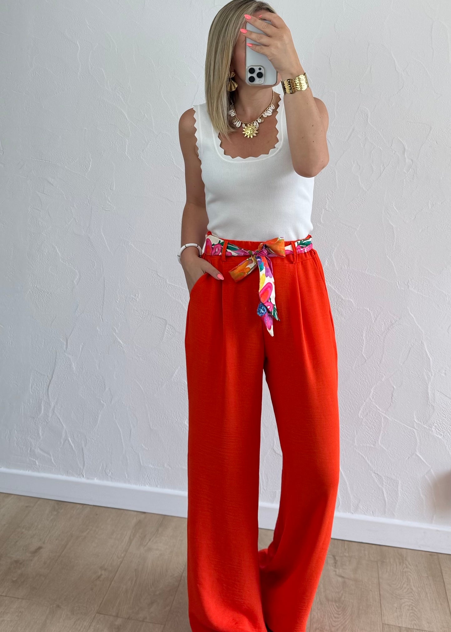 Pantalon Paula Orange