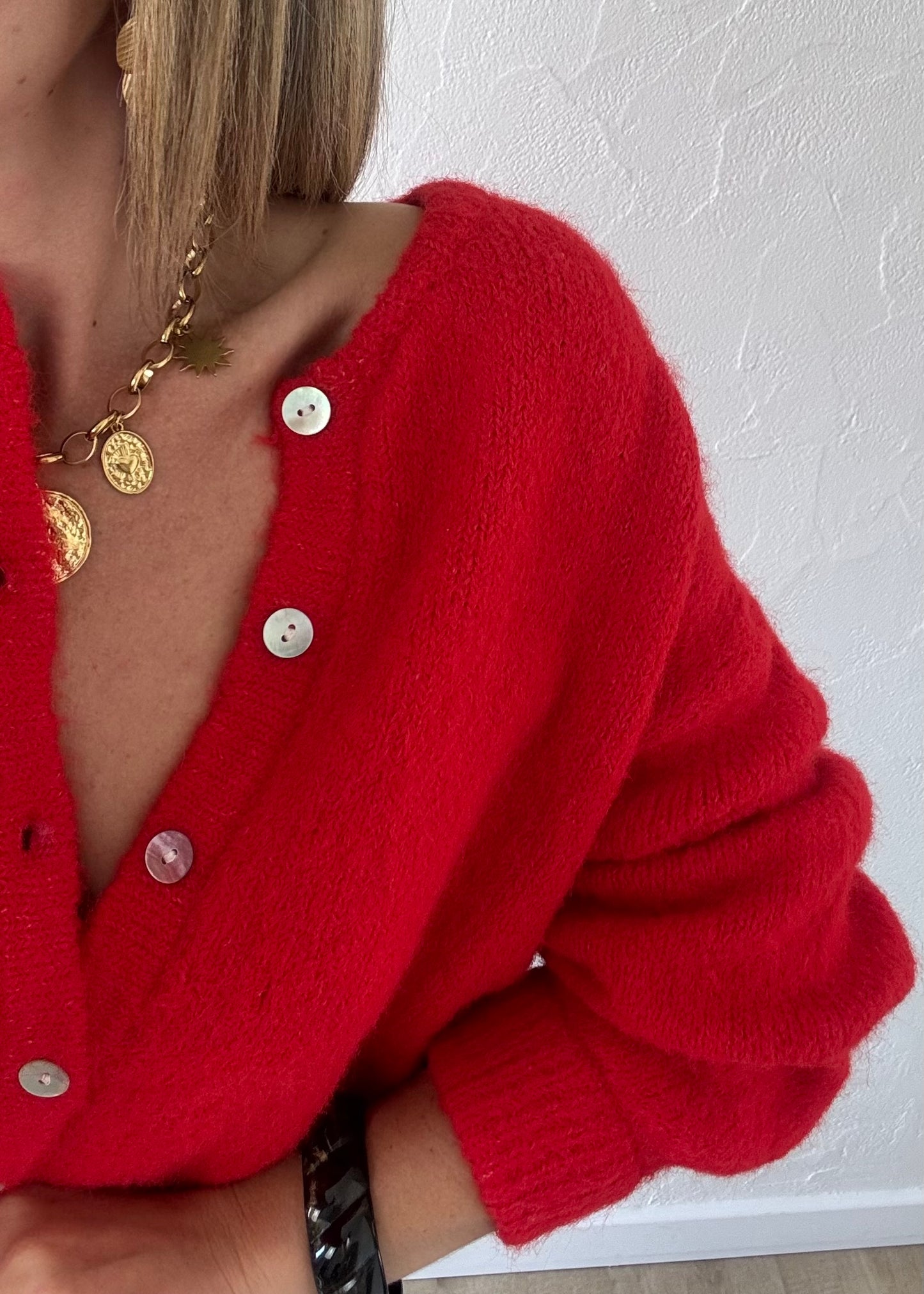 Gilet ZINNIA Rouge