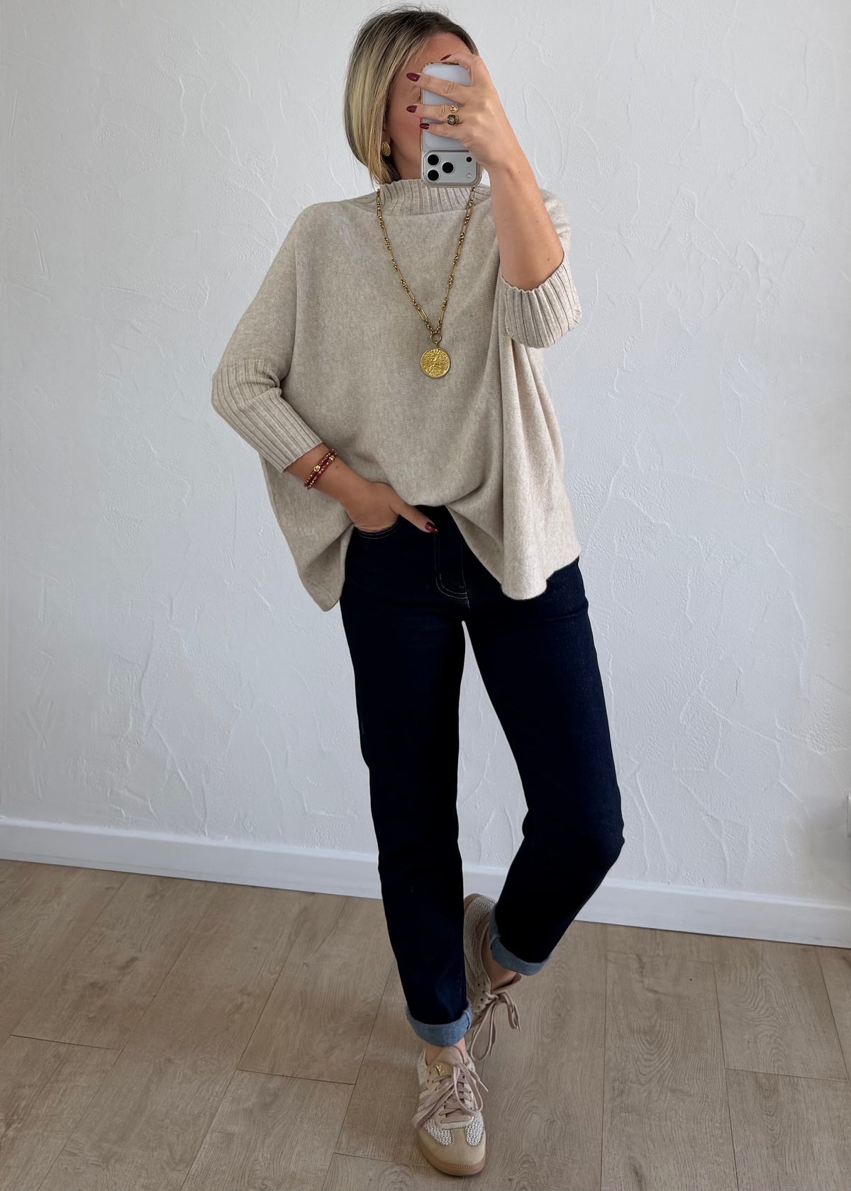 Jean mom bleu brut Fanny