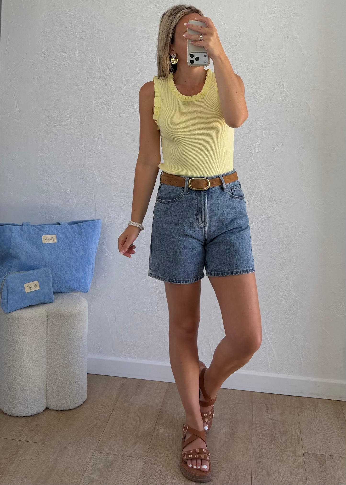 Top LOUISON Jaune