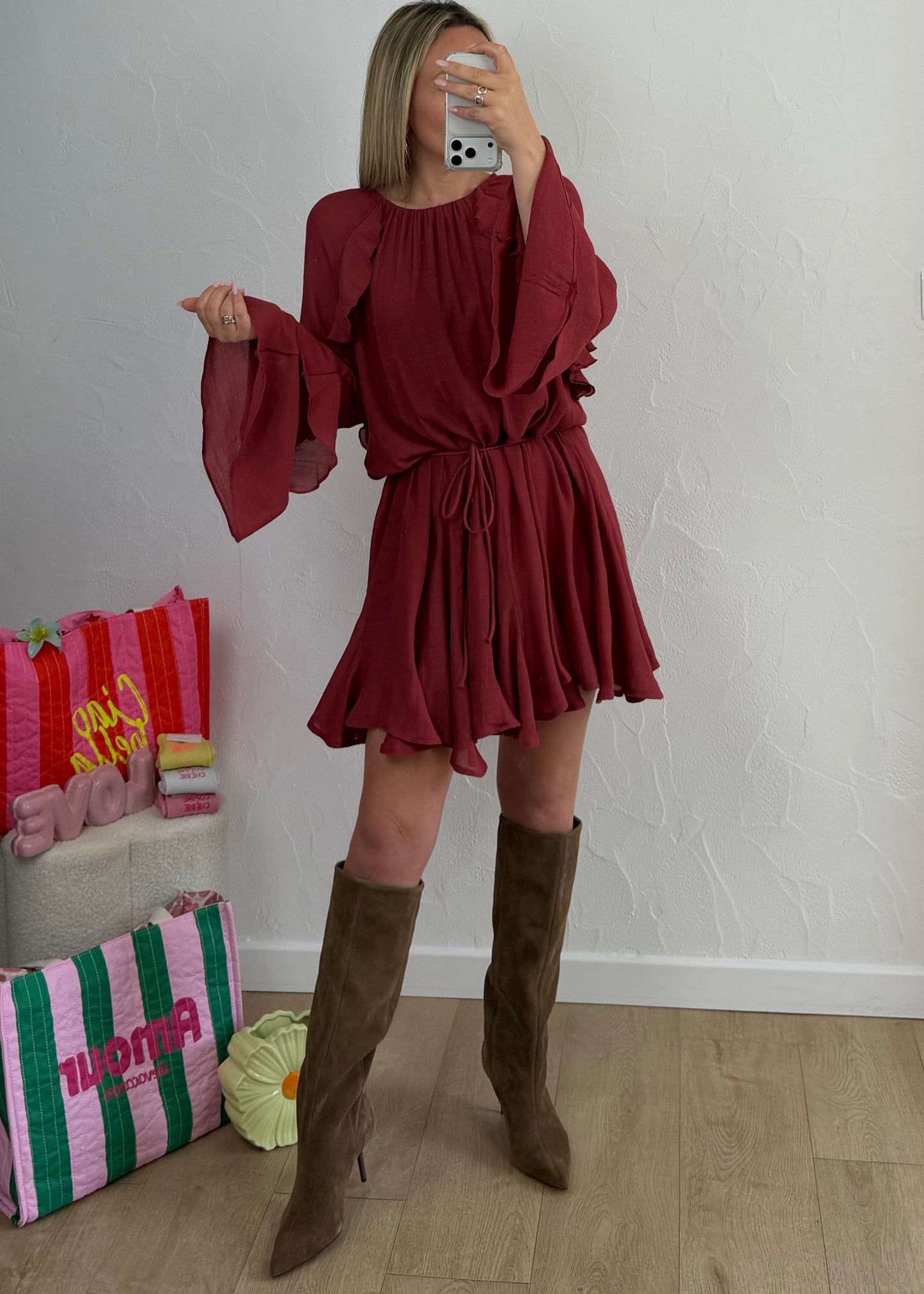 Robe ILYANA Bordeaux