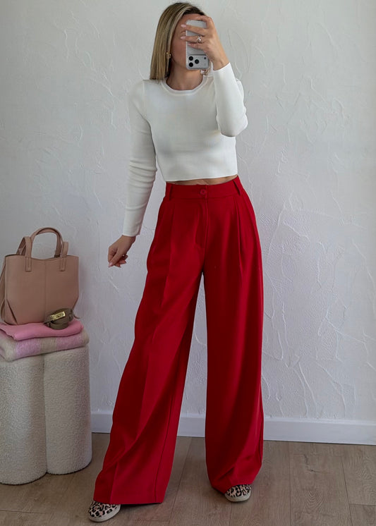 Pantalon CORALIE Rouge 💋