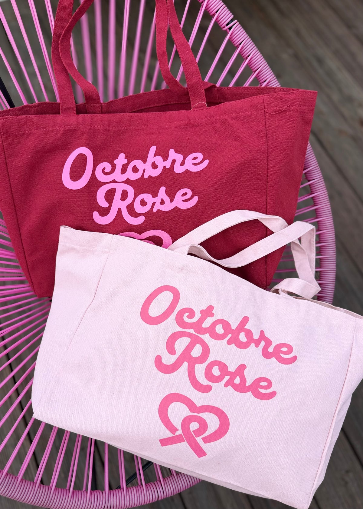 Octobre Rose • 1 sac = 1 Don de 5€ reversé à la ligue contre le cancer