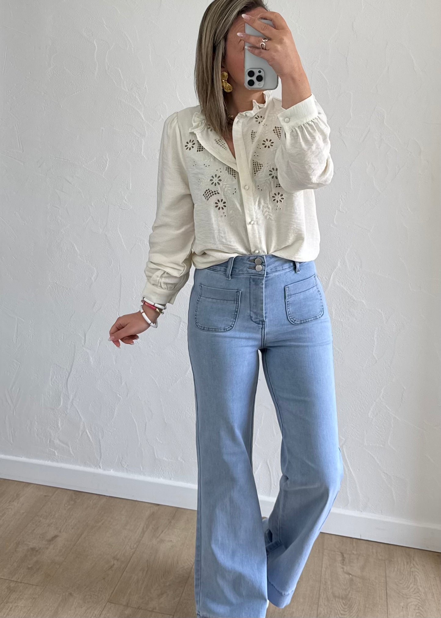 Chemisier Lucie Écru