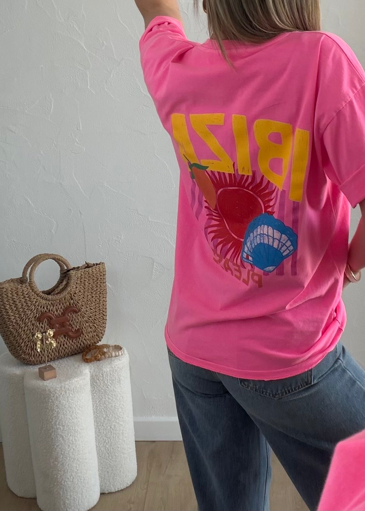 T-shirt IBIZA rose ☀️