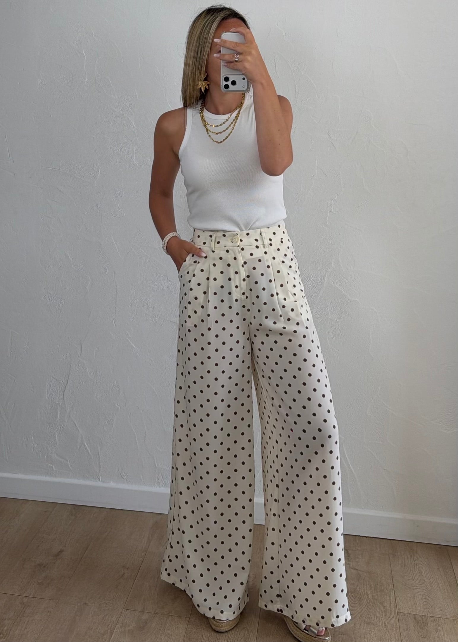 Pantalon NOELIE Ecru