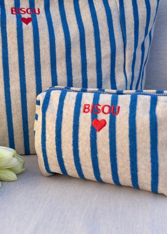 Pochette « BISOU » Bleu