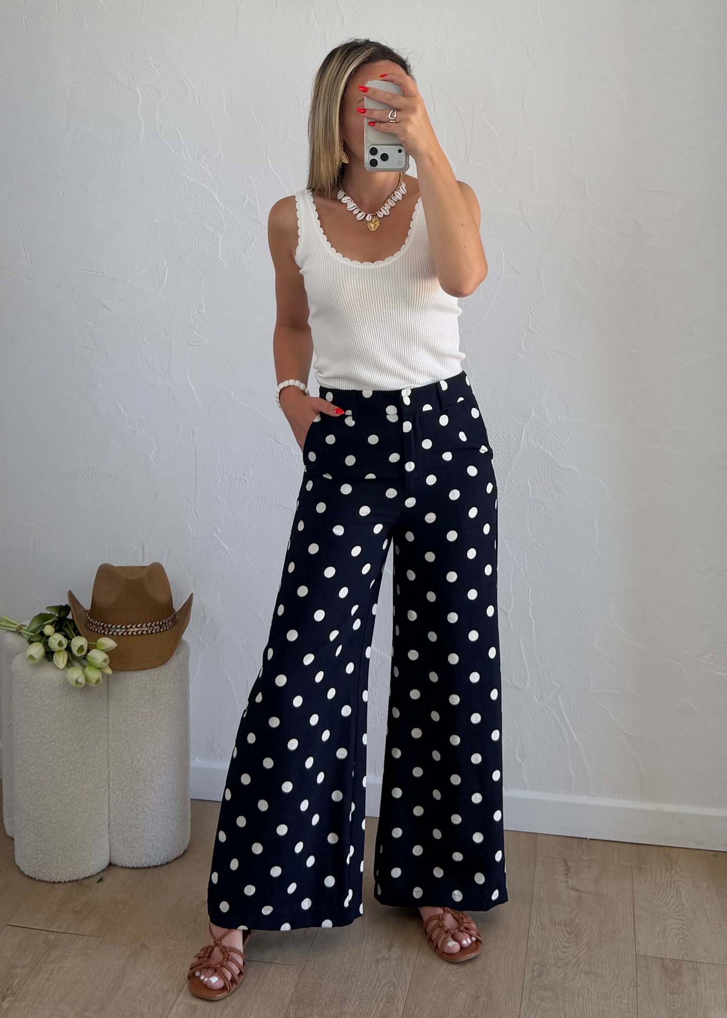 Pantalon ANAELLE Bleu