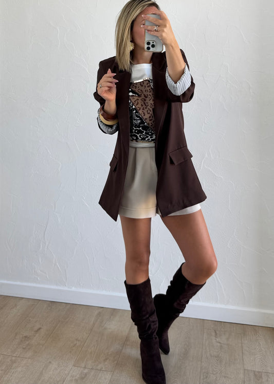 Short FLAVIE Écru