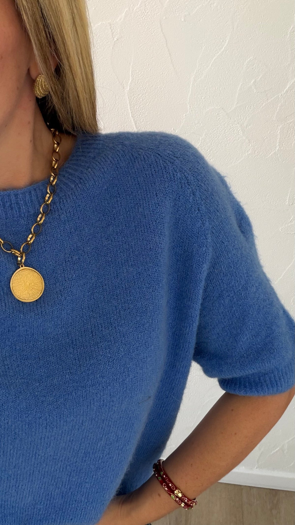 Pull Léna bleu jean