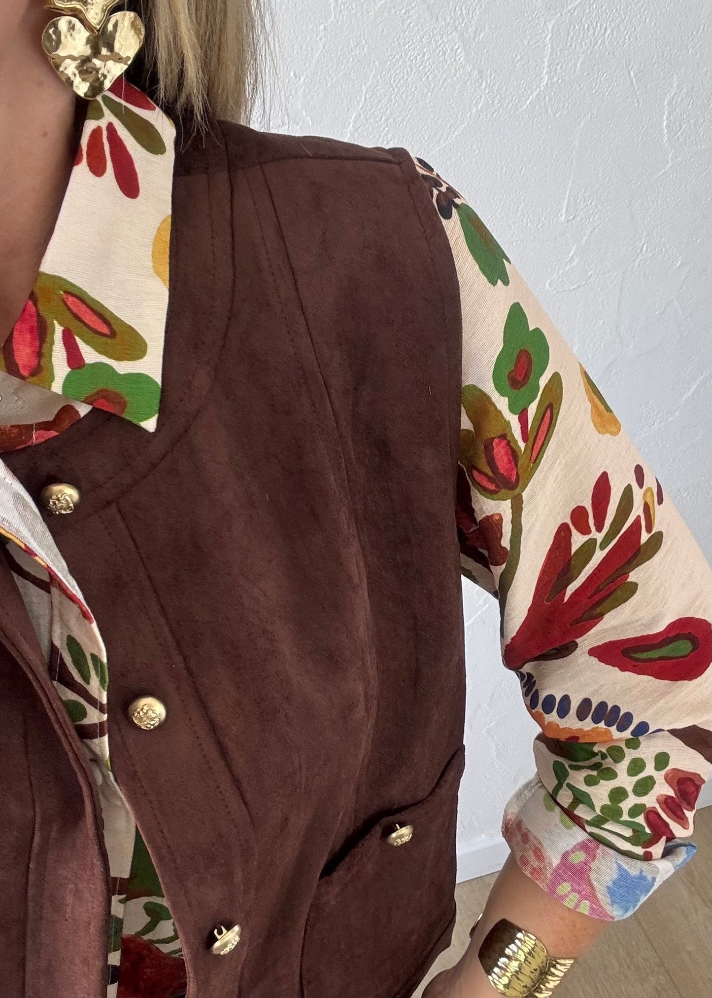 Veste CHRISTELLE Marron