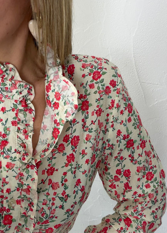 Chemisier CLARA Rouge