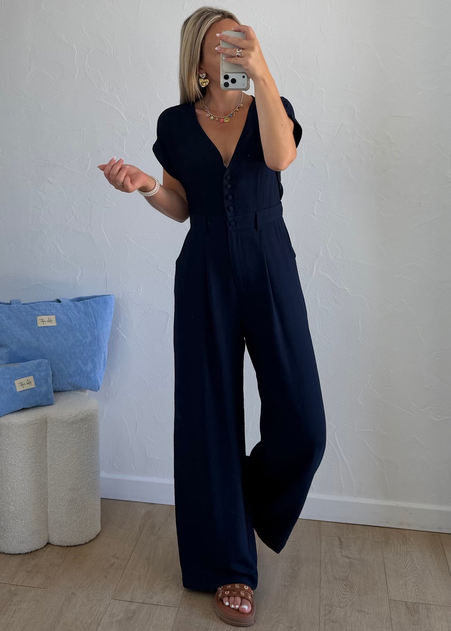 Combi-Pantalon YSALINE Bleu Marine