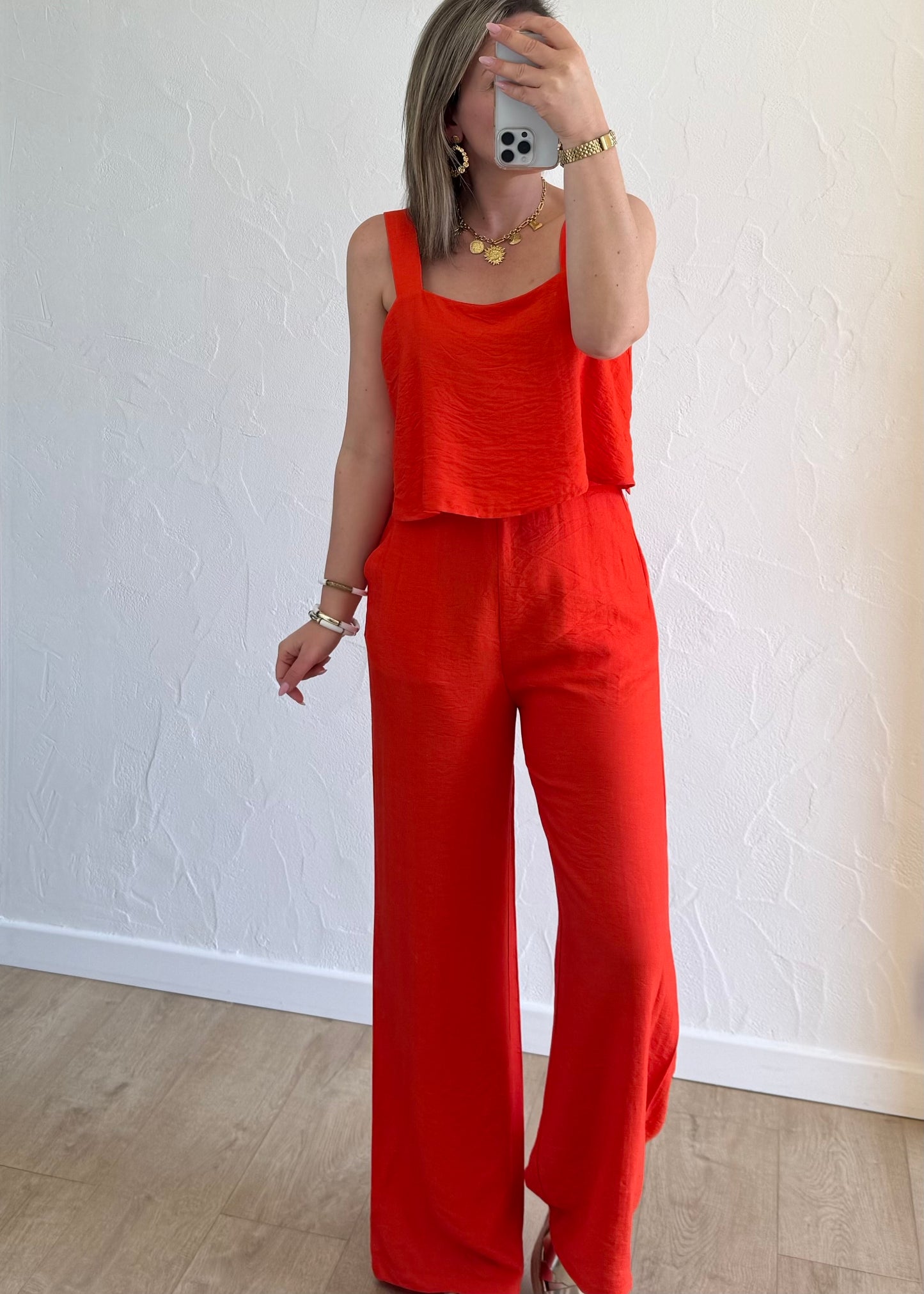 Combinaison Alix Rouge
