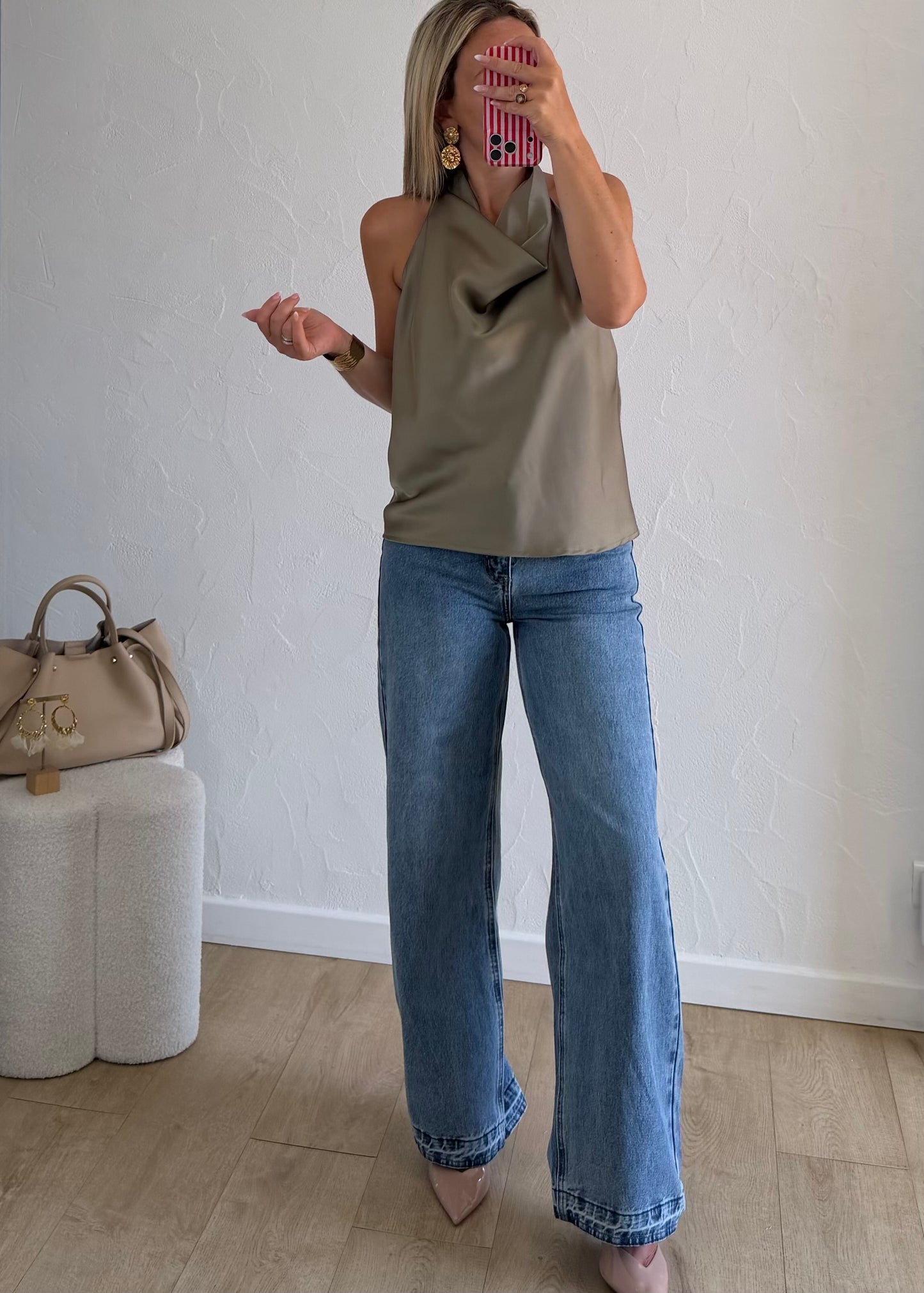 Top PAULA Kaki