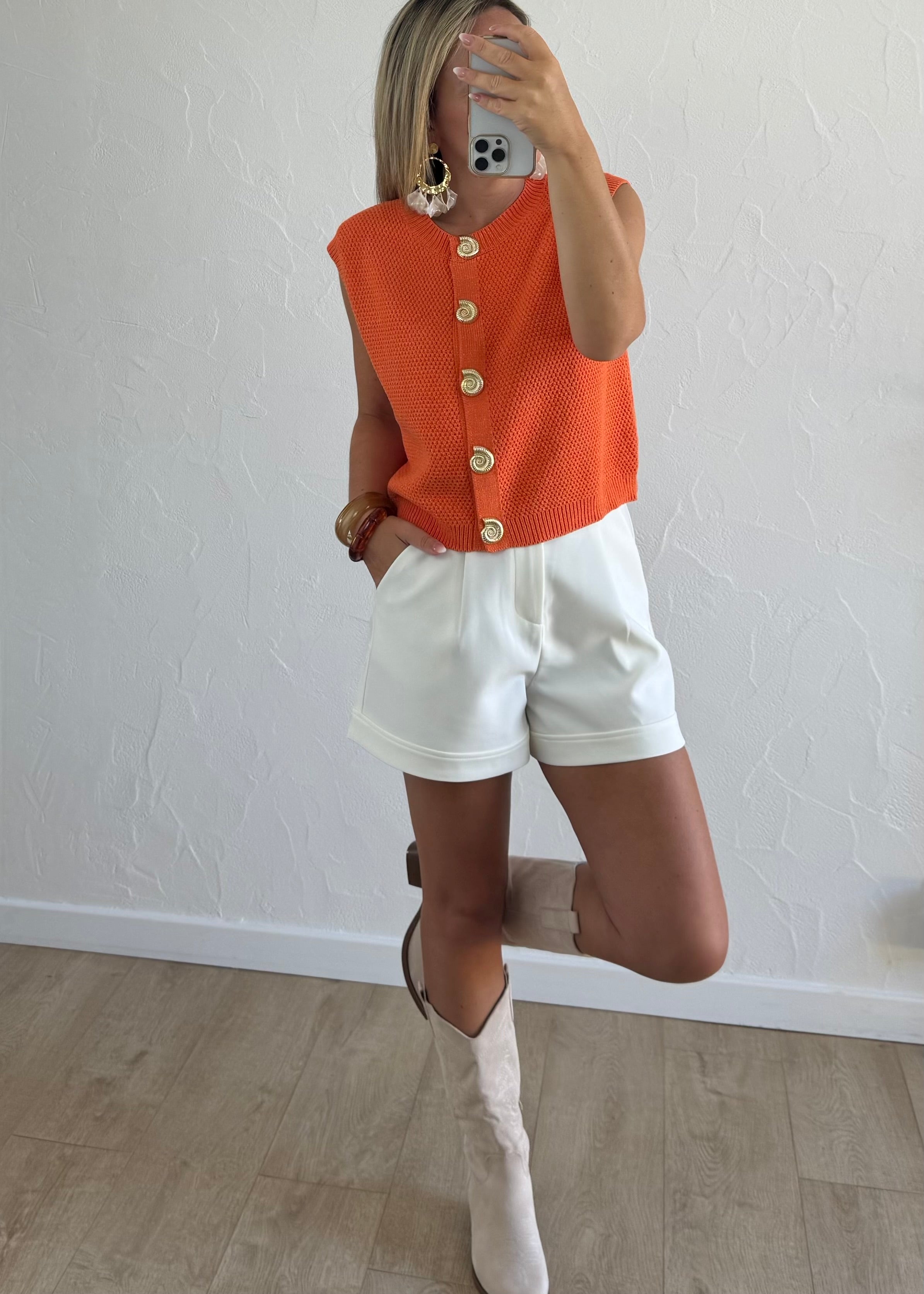 Gilet COQUILLAGES Orange