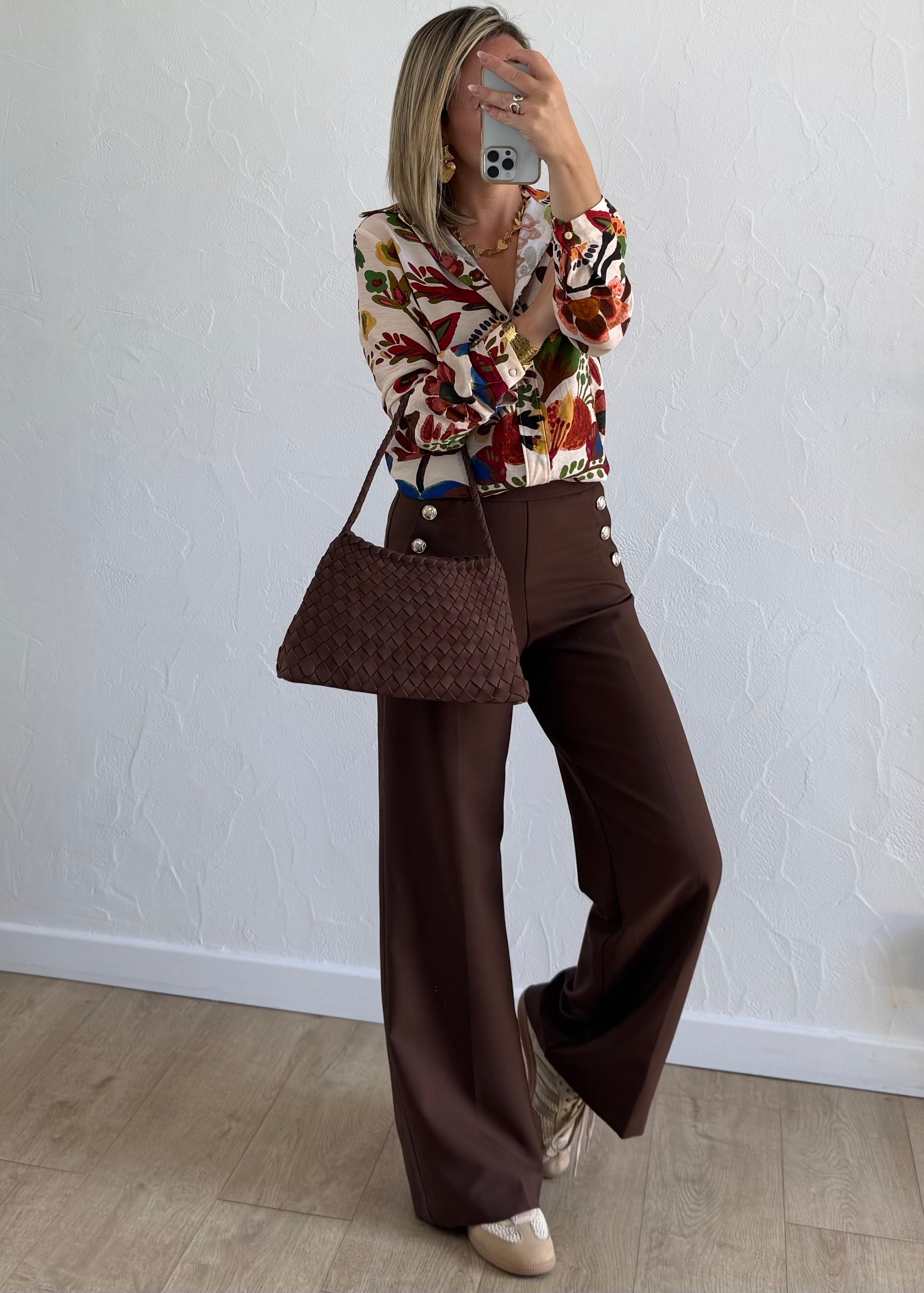 Pantalon MOANA Marron