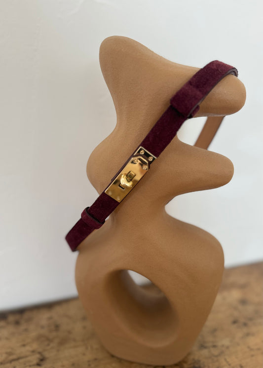 Ceinture LAURA Bordeaux